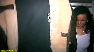 German couple fucks on the stairs