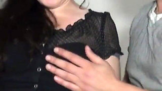 Two dick in MILF asshole