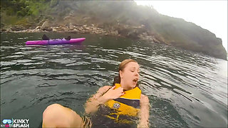 Open Water Kayak Disaster for Non Swimmer - Saved by Lifejacket