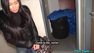 Thai Beauty's Wild Passion in Public Restroom