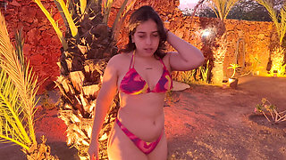 Jasmine Plays in the Pool