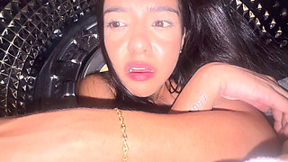 My Tight Pussy Stepsister Is Caught in the Washing Machine and I Fucked Her