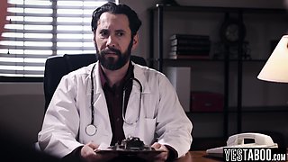 Doctor nail heavy-breasted mature in front of hubby