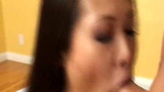 Mature Brunette Drooling Over Throbbing Cock in Intense Pounding