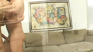 Blonde Slut Takes Double Penetration After Intense Encounter - Tony T. & John Strong