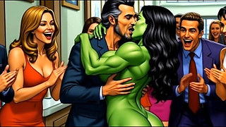 Slutty She-hulk Nudity. Cartoon