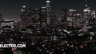 Sophisticated Sasha Rose and Shalina Devine at blonde trailer