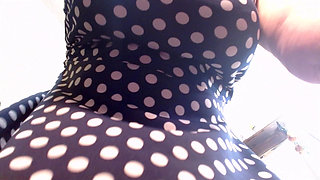 1408 Peeking up My Skirt Pantyhose and Heels From Vintage Hottie Dawnskye1962