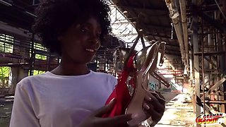 Zaawaadi Ebony MILF Takes Cash for Public Pickup Fuck