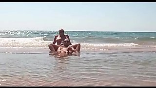 Naked Beach Sex with Big Tits Russian MILF - Outdoor Public Fucking & Voyeur HD