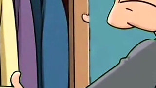 Cuckold Husband Is Furious That His Wife Is Cheating with Her Lover. Cartoon