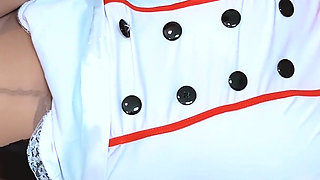 Sexy Brunette Maddy Gets Her Pantyhose Ripped Open and Panties Pulled to the Side and Gets Fucked by Black Cock