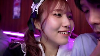 Extreme close up of Japanese teen masturbating Uncensored