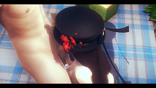 Genshin Impact Hentai - Hu Tao Blowjob and Fucked with Creampie Uncensored - Japanese Asian Manga Anime Film Game Porn