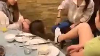 Chinese group feet lezdom lick shoe feet: Blowjob, Hardcore  Asian Porn