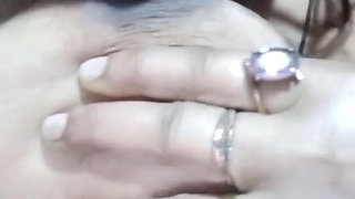 Desi Bhabhi Masturbating and Lick boobs