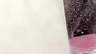 Fun in a Public Toilet, Rubbing a Stranger's