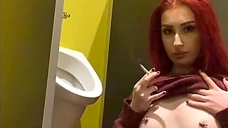 Smoking in a Urinal