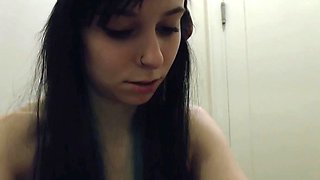 Petite Teen, 18, Secretly Masturbating in Public toilet