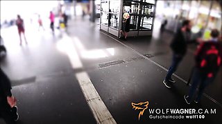 Dazzling Harleen Van Hynten and Berlin's public cumshot sex