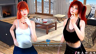 Hot threeway in a sexy dress with Misskitty2k in anime style