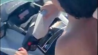 Nasty Mexican Bride Betrays Hubby on Honeymoon Excursion Boinking the Muscled Jetski Coach Humungous Weenie While Husband is Away