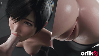 Yuffie Final Fantasy 7 Completely Nude Blowjob Service - Wet & Messy 4K 3D Animation