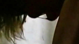 Blonde teen is tied up and fucked by two older guys