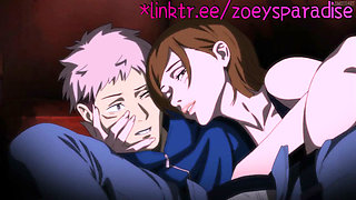 Itadori and Nobara decide to fuck after a mission.