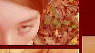 Blonde & Redhead Lingerie POV Blowjob