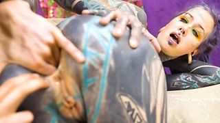 Inked Alt Teen Takes Full Anal Fisting - Balls Deep Ass Play, No Pussy