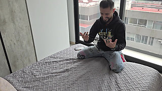 The Husband Discovers the Cheating Wife with the stepson.