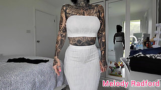 Sheer Black Lingerie and Gym Tights Try on Haul Melody Radford Onlyfans
