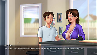 Hot kisses that end in lust with my stepmom