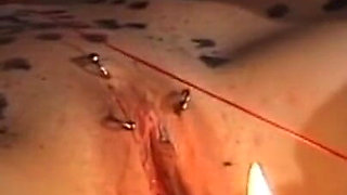 Humiliates wax play