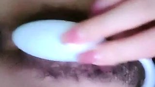 Real amateur girlfriend pussy toying in homemade pov action