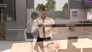 Stepbrother Fucks Wife in Office - Cheating MILF 3D Demo