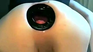 Sissy Gaping Hole Stretched and Fucked by Sex Toy