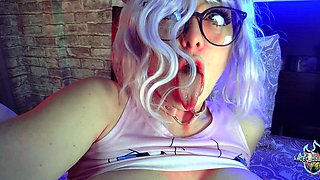 Anime School Girl Testing Big Dildo - Amber Hallibell