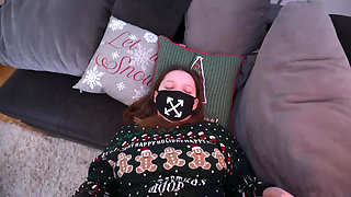 Fat Butt Stepsister Gives Herself for Christmas