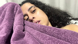 Hairy pussy Under blankets