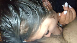 Tired stepdad fucked me in the mouth and let go in my mouth