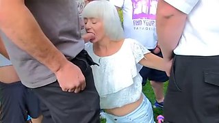 Granny blowbang: Blowjob, Amateur  Stripchat Porn