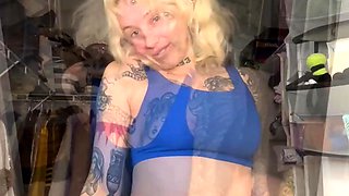 Big boobs milf masturbates with her dildo