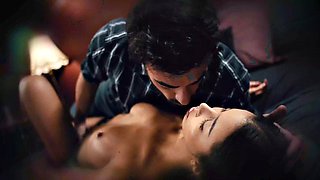 Little Puck and Lia Lins Big-Tits Cumflation in Monster Dick Bondage