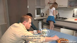 Sell Your GF - Sex dessert on a kitchen table