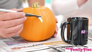 My Family Pies featuring Pierce Paris and Harley Love's deep throating movie